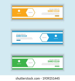 Web banner design vector illustration