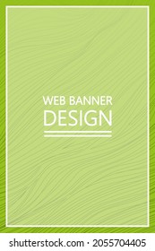 Web banner design vector isolated. Modern abstract decoration for background. Web template, empty space for text, green layout.