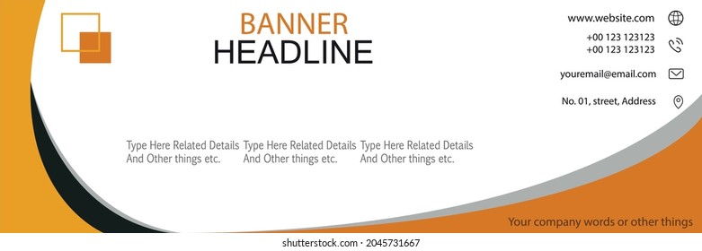 web banner design vector template 