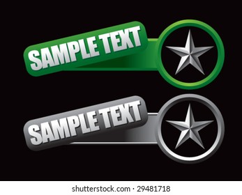 web banner featuring stars