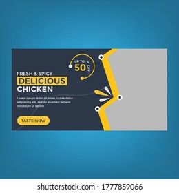 Plantilla de diseño de alimentos para banners web.ilustración vectorial