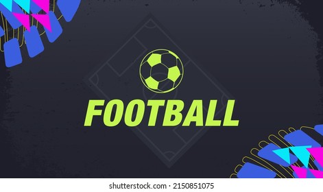 Web Banner for Football Subject inspired by Soccer Games | Texture inspired by sports video titles | Patterns, objects and textures in art style