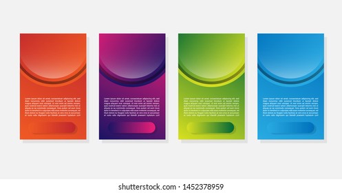 Web banner with glossy circle. Dynamic modern fluid mobile banners with text get now.banner template design, gradient color.trendy color. modern design.set 