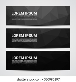 Web banner, Header layout template - Vector