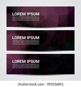 Web banner, Header layout template - Vector