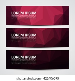 Web banner, Header layout template - Vector