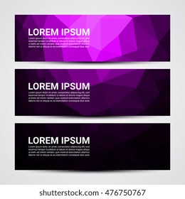 Web banner, Header layout template - Vector