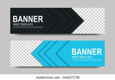 Web banner or header template design layout for business presentations, flyers, posters and invitations. Minimalist design. Collection banner design.