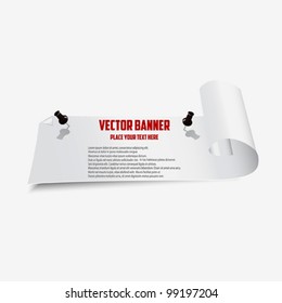 Web Banner. Isolated on white background, vector