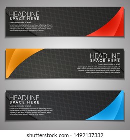 Web Banner label Background Modern Company Business Office Template Design Horizontal. Dark Black background with light colour. Dynamic Line Sports, clean neat .dark abstract modern vector template ba