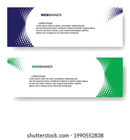 web banner logo dots background color