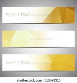 web banner modern low polygon set background design, Geometric background. eps10 vector illustration.