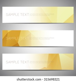 web banner modern low polygon set background design, Geometric background. eps10 vector illustration.