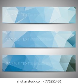 web banner modern low polygon set background design, Geometric background. eps10 vector illustration.