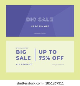Web banner modern template background for business promotional sale minimal design vector
