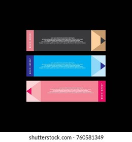 web banner pencil concept