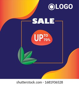 web banner for sale off. This is a multi color web banner  which can be used by any company as for their sale off advertisement. 