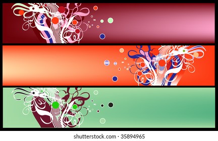 web banner set