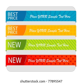 Web banner set