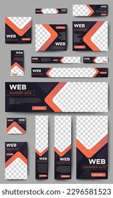 Web Banner Set for Promotional Ads. Business banner design. vector