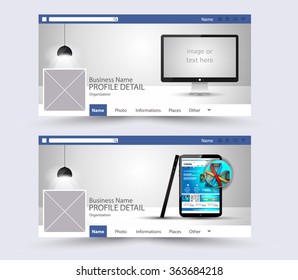 Web Banner for Social Media Advertising business campaign banners with space for your slogan,images and text.