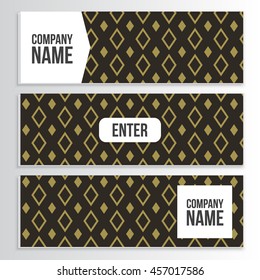 Web banner with soft shadows