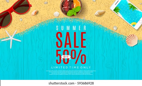 Web banner for summer sale