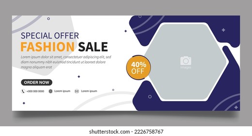Web banner template for business