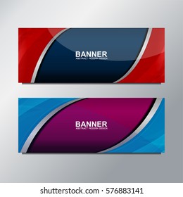 Web Banner Template for business, vector illustration