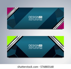 Web Banner Template for business, vector illustration