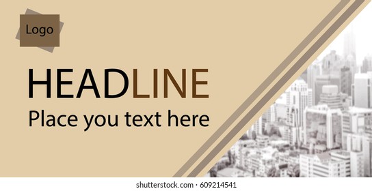 Web Banner Template for business, Vector illustration, With space for your text and images.