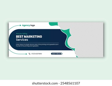 Modelo de banner da Web, design de capa 