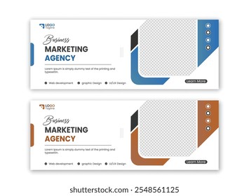 Web banner template, cover design 