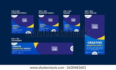 Web banner template for digital marketing services
