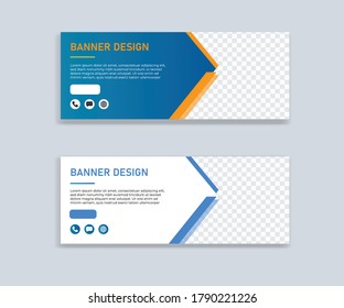 Web Banner Template. facebook banner. Simple poster design
