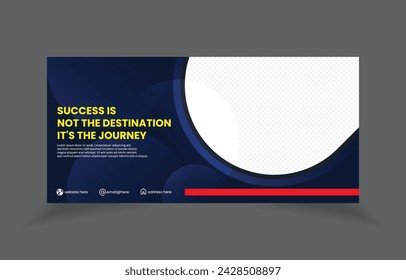 Web-Banner-Vorlage, horizontales Web-Banner-Design für die Geschäftswerbung.