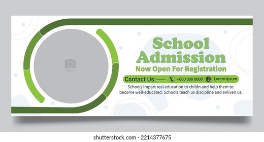 web banner template for school admission