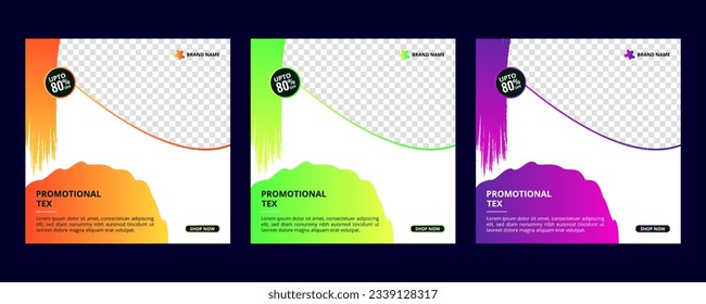 web banner template. Suitable for social media post and web internet ads. Vector illustration