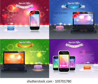 Web Banner Template Vector Design