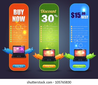 Web Banner Template Vector Design