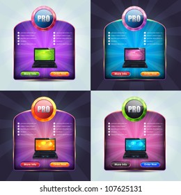 Web Banner Template Vector Design Set