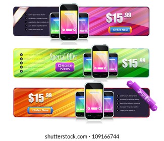 Web Banner Template Vector Design