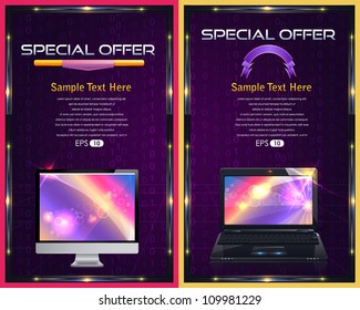 Web Banner Template Vector Design