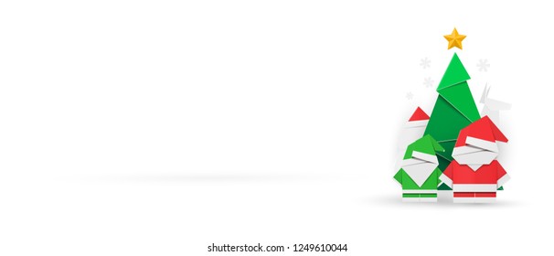 Web banner template for websites and mailing. Winter decoration background.