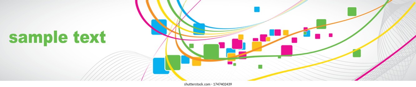 plantillas de banner web curvas geométricas dinámicas modernas. ilustración vectorial.