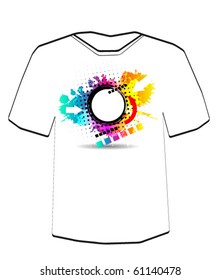 Web banner. T-shirt design template. Editable
