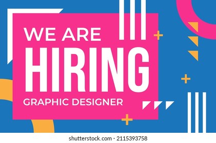 web banner vacancy template retro gradients colorful abstract blurry