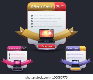 Web banner vector set