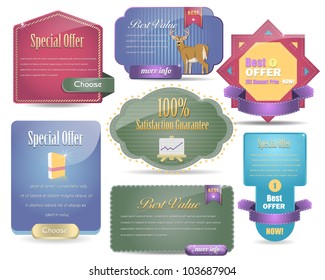 Web banner vector set