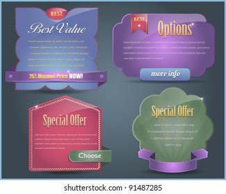 Web banner vector set